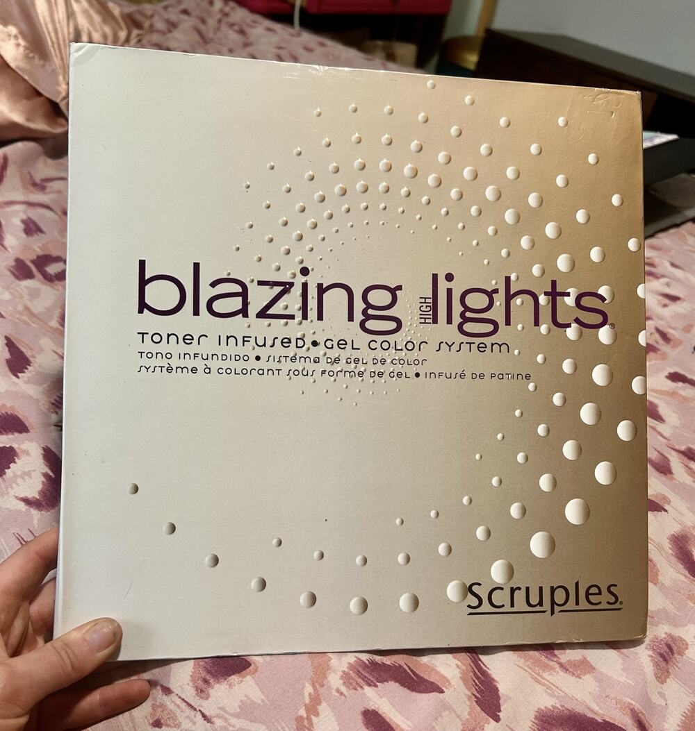 SCRUPLES SWATCH BOOK PROFESSIONAL BLAZING HIGHLIGHTS TONER INFUSED GEL COLOR